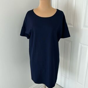 Hatch Matetnity Navy Tee Shirt  Dress